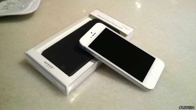<俐落優雅皮革包裹> Arevo Premium側翻式皮套for iPhone5開箱分享