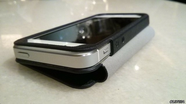 <俐落優雅皮革包裹> Arevo Premium側翻式皮套for iPhone5開箱分享