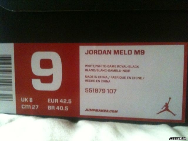 Jordan Melo M9 開箱！圖多！！
