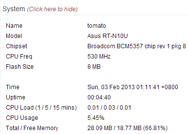 HiNet 100M/100M+ASUS RT-N10U+Tomato Shibby 105 簡單測試