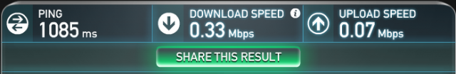 中華低頻寬的ADSL PING值都這樣嗎?