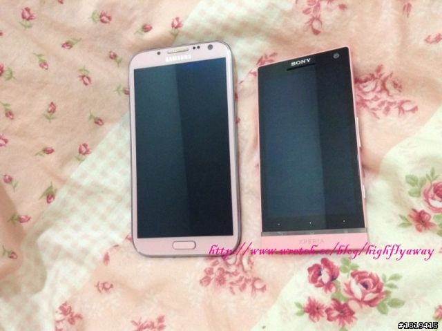 ♥[分享]♥ Samsung 櫻花粉 Note2 16G開箱