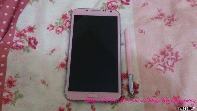 ♥[分享]♥ Samsung 櫻花粉 Note2 16G開箱