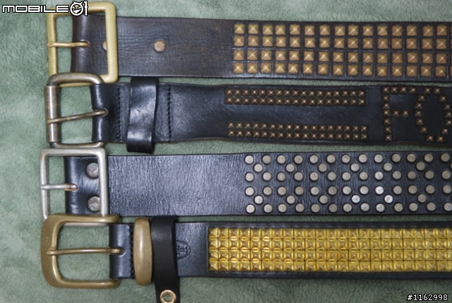 [自取免運] 親訪手工革物縫線王-TimLeathers 四排鉚釘皮帶