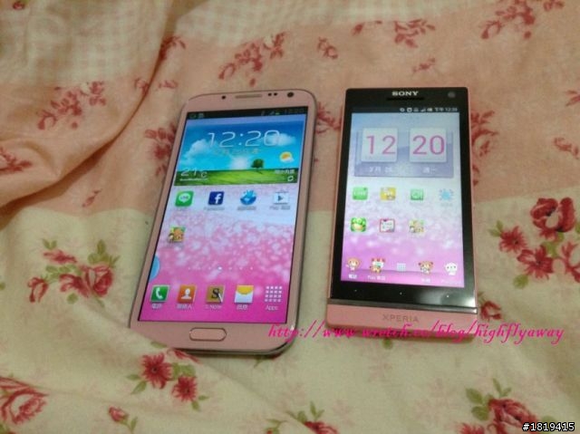 ♥[分享]♥ Samsung 櫻花粉 Note2 16G開箱