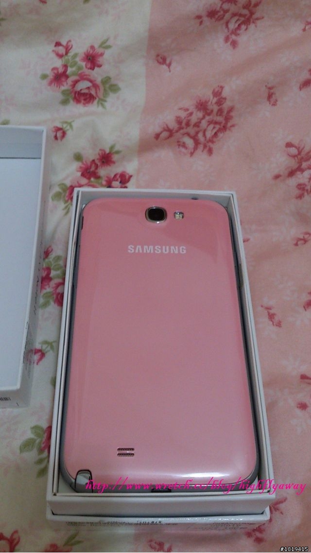 ♥[分享]♥ Samsung 櫻花粉 Note2 16G開箱