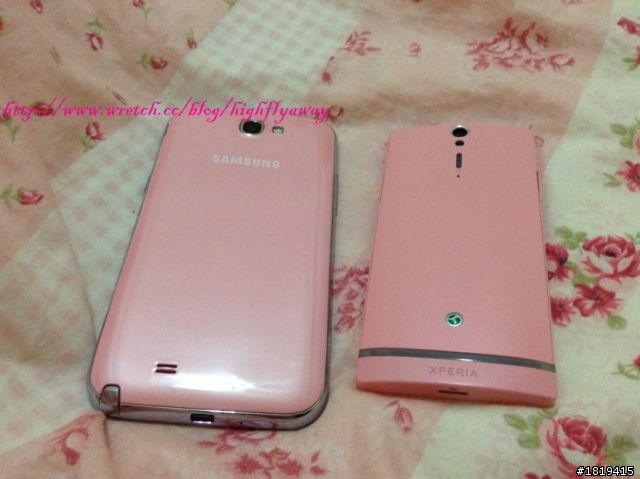 ♥[分享]♥ Samsung 櫻花粉 Note2 16G開箱