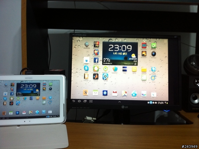Note 10.1 外接大螢幕終於OK了