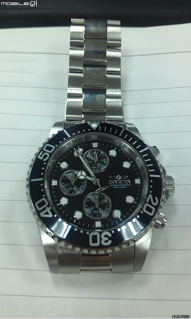 大表徑的快樂~~Invicta Men's 1768 Pro Diver Collection Chronograph Watch