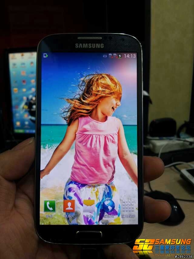 Galaxy S4真機首度曝光（大陸聯通版本）