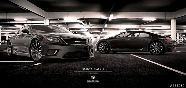 胎死腹中的2013 Saab 9-3 Mark III....