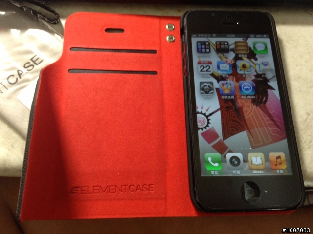 [開箱[Element case soft-tec mobile wallet iphone 5皮套