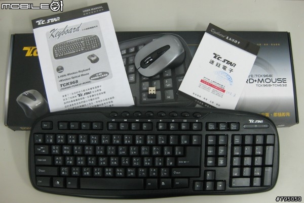 連鈺平價無線鍵盤滑鼠組TCK968開箱文