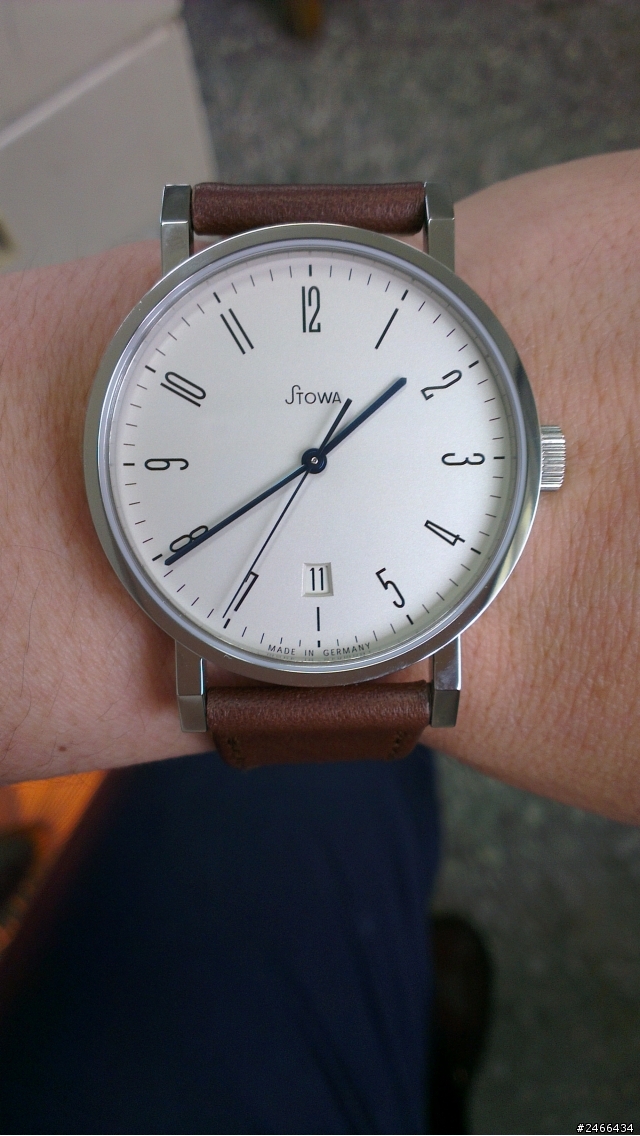 [開箱] STOWA antea 390棕色咖啡皮錶帶