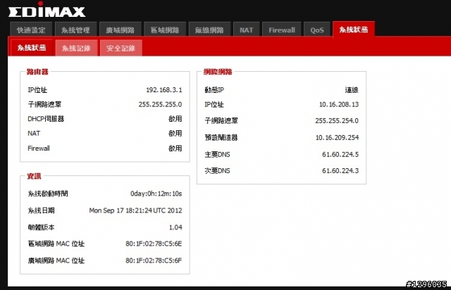 EDIMAX 6228ns 為什麼不給連線...