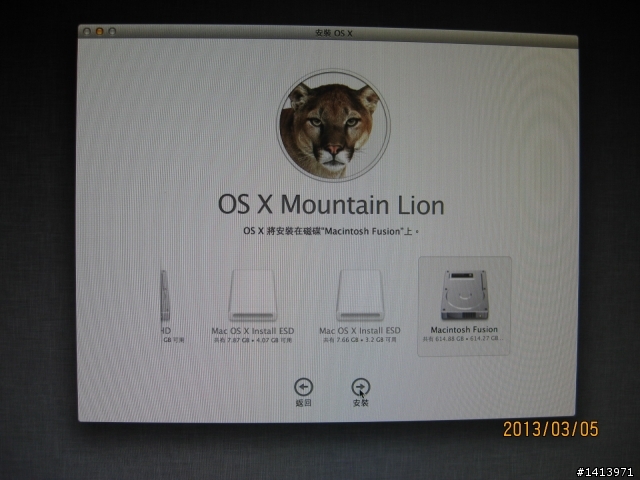 分割 SSD 為兩個磁碟分割,將其中一個磁碟分割與 HD 組成 Fusion Drive 後安裝 OS X,  另一個磁碟分割安裝 Windows