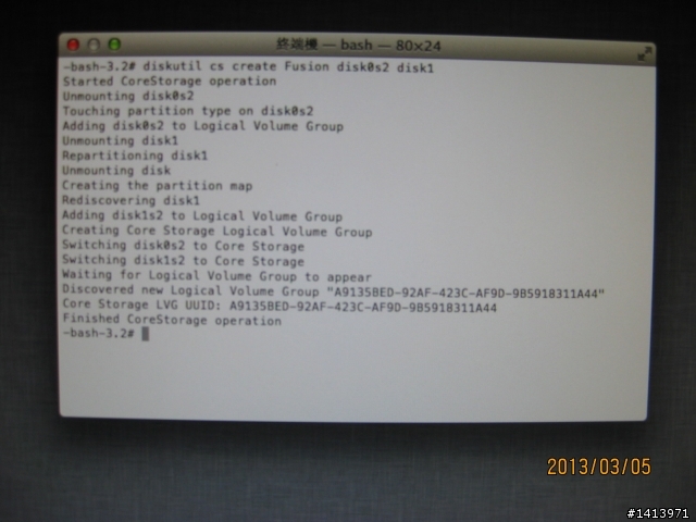 分割 SSD 為兩個磁碟分割,將其中一個磁碟分割與 HD 組成 Fusion Drive 後安裝 OS X,  另一個磁碟分割安裝 Windows