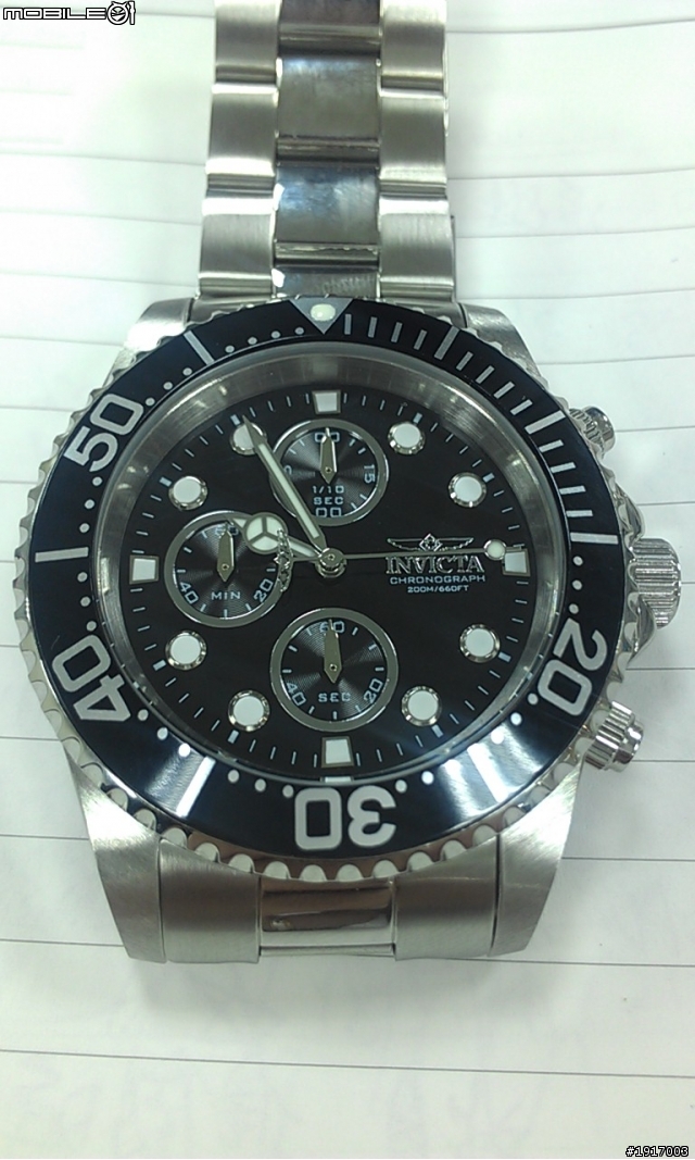大表徑的快樂~~Invicta Men's 1768 Pro Diver Collection Chronograph Watch