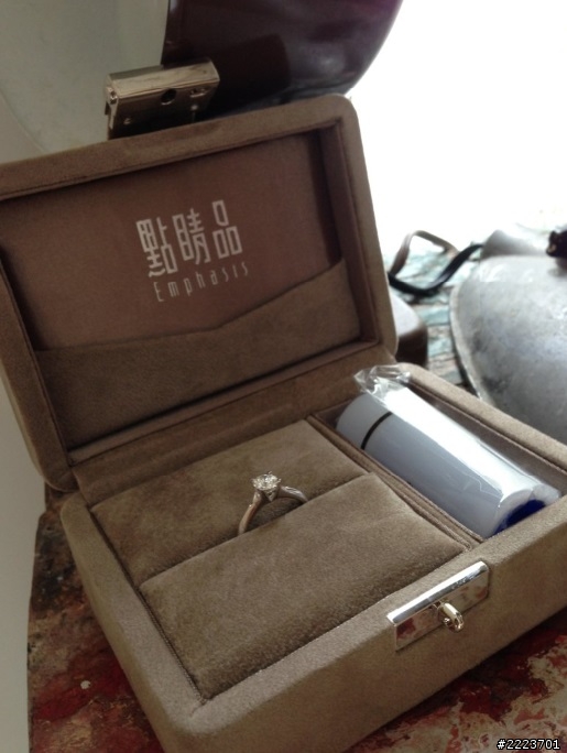 [開箱]~點睛品婚戒到手! 愛心爪超美