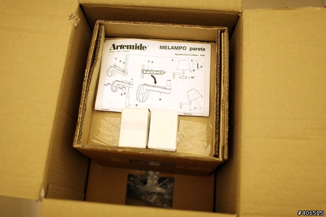 【開箱】Artemide Melampo Parete 壁燈銀色附開關一對