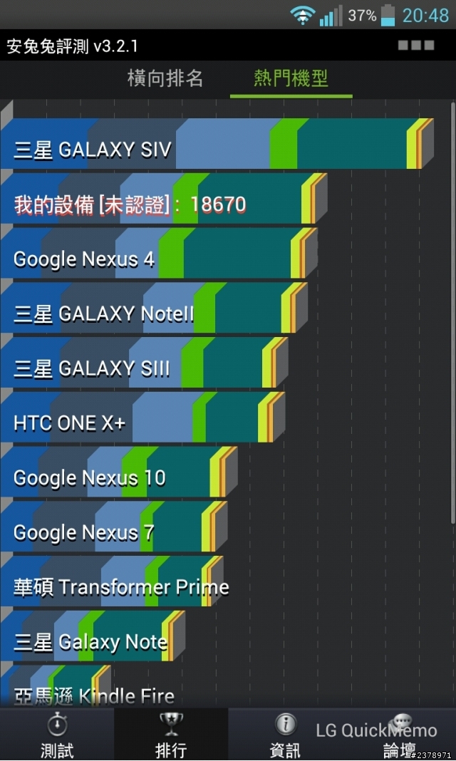 LG Optimus G隨手測試效能