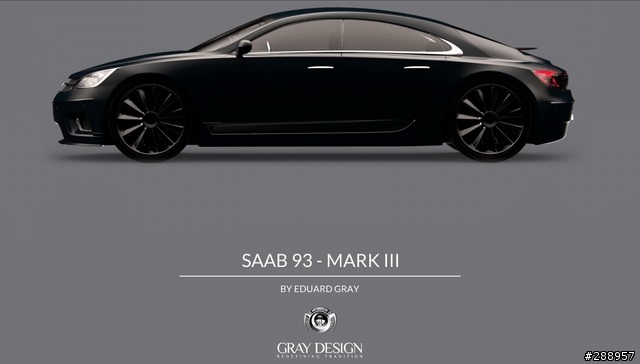 胎死腹中的2013 Saab 9-3 Mark III....