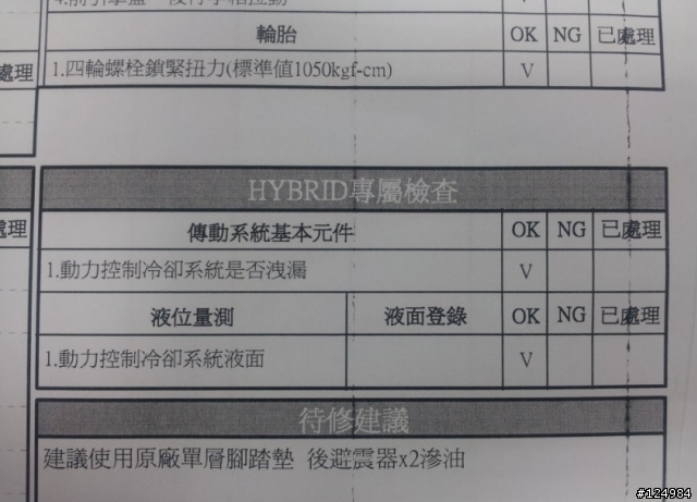 (2014/9 三年保養) CT200h 保養維修暨油耗紀錄分享
