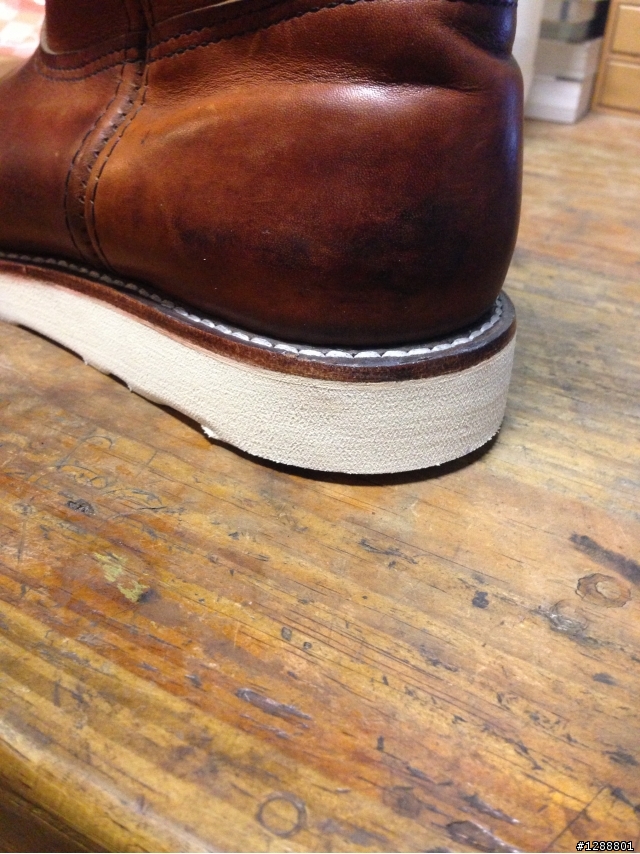 高雄漢神地下樓美壽多換底Red Wing 866,Vibram白底一年後