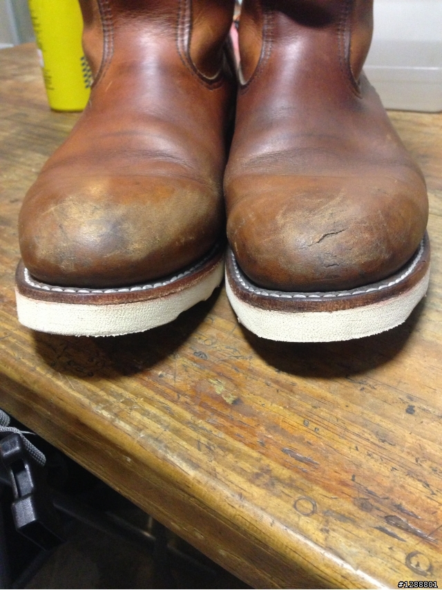 高雄漢神地下樓美壽多換底Red Wing 866,Vibram白底一年後