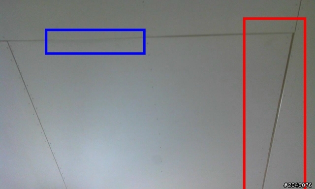 (有圖)請幫我看一下這樣的南亞矽酸鈣板天花板是不是有問題的?