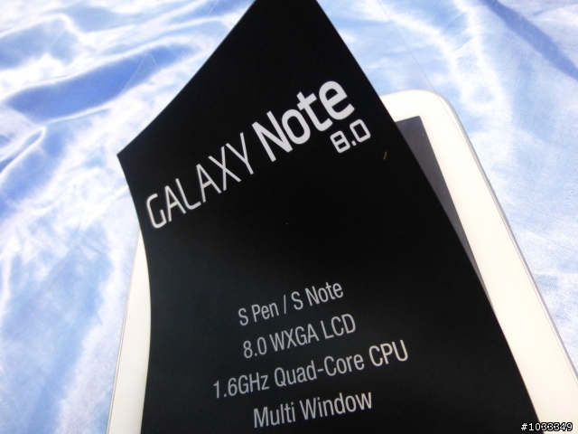 note 8.0 3g終於到貨，簡單開箱。但是我拿到機王= =