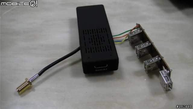 MK808 雙核8G Android 4.1.1 智慧平板電視 wifi 天線改裝