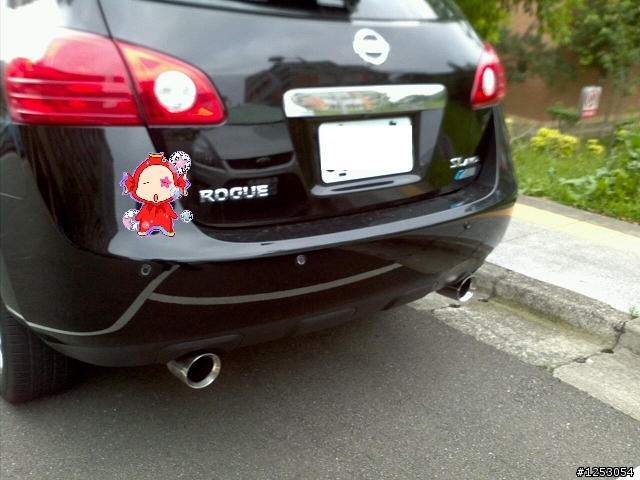 Nissan Rogue 安裝後座中央頭枕跟雙排氣管