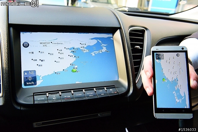 hTC New One可以輕鬆連上Luxgen Sedan