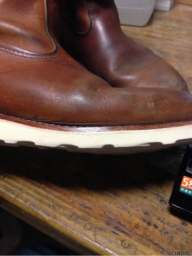 高雄漢神地下樓美壽多換底Red Wing 866,Vibram白底一年後