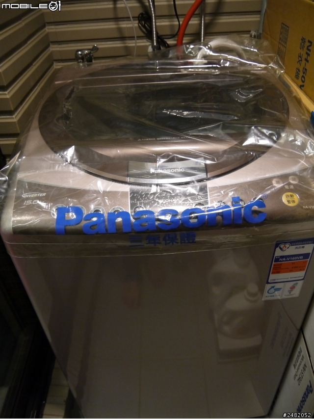 [開箱]新品入荷 Panasonic NA-V168VB-P洗衣機,殘念中....