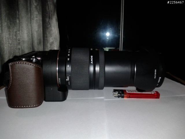 NEX5N+LA-EA2+SAL18-250！組合完成！跟無敵鐵金剛一樣(畫質不好手機拍的)