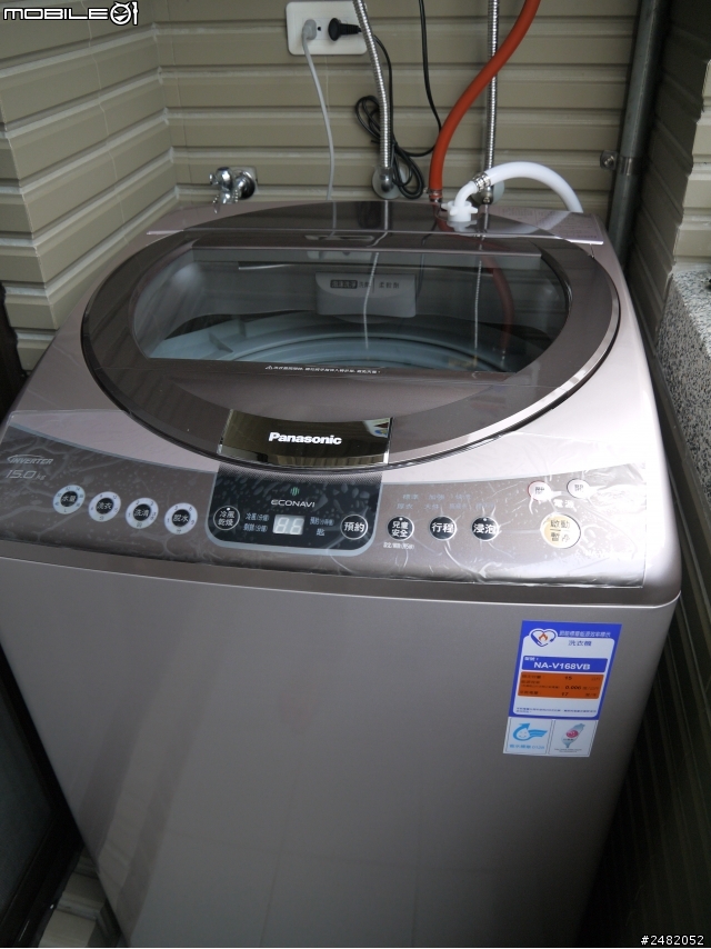 [開箱]新品入荷 Panasonic NA-V168VB-P洗衣機,殘念中....