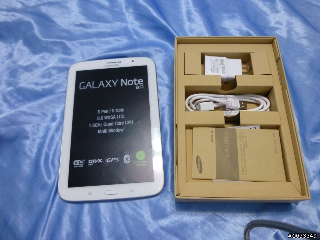 note 8.0 3g終於到貨，簡單開箱。但是我拿到機王= =
