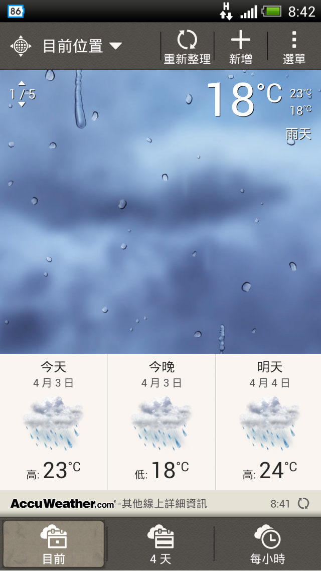 天氣定位問題