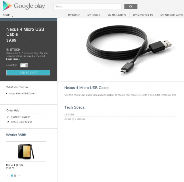 Google Play 有 Nexus 4 耳機!?
