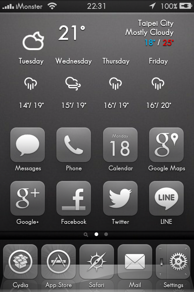 我的Climacons iWidget一直顯示wait dude