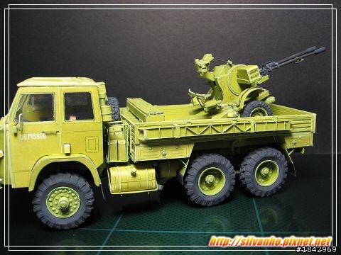 紙模-STAR266軍卡+ZU232高射砲