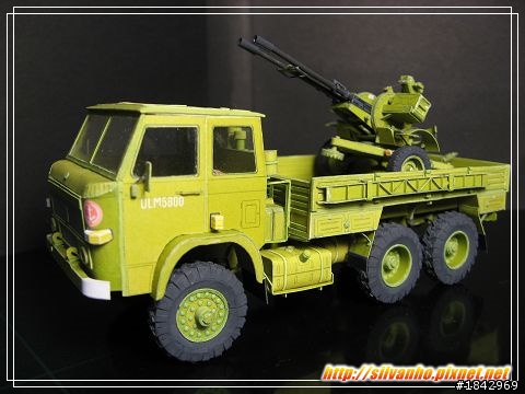 紙模-STAR266軍卡+ZU232高射砲