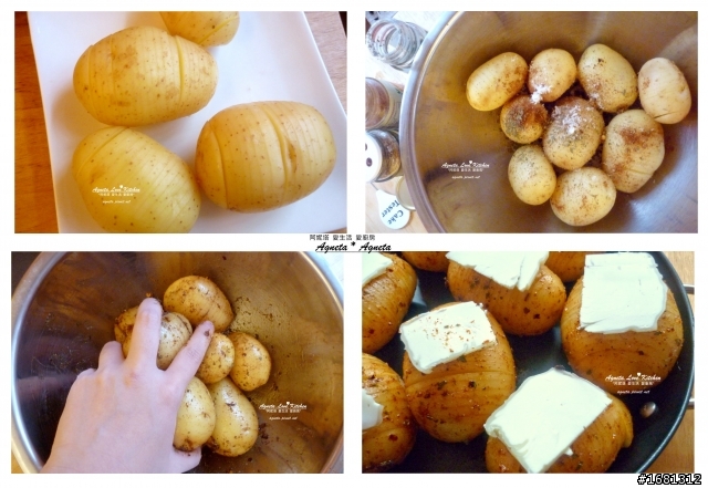 食譜：手風琴馬鈴薯。(烤箱料理)