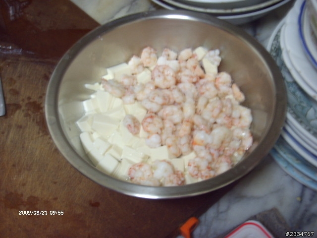 玉米.豆腐.蝦