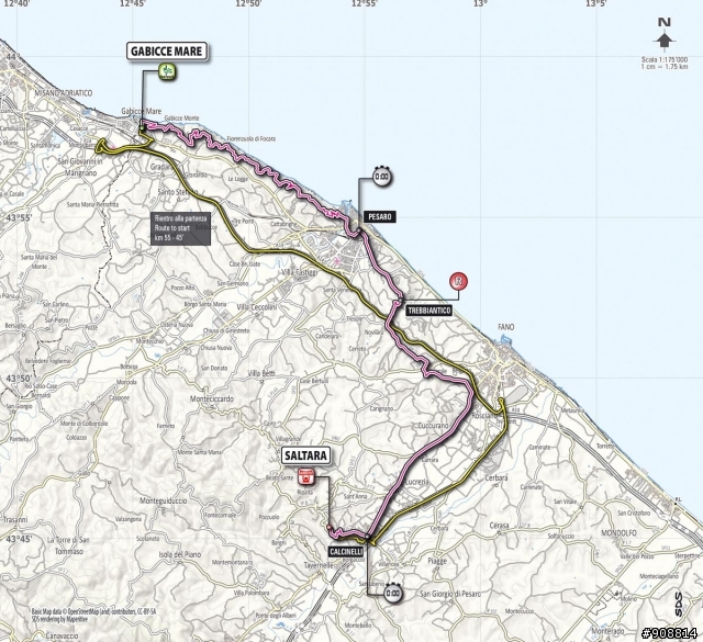 2013 Giro d'Italia(環義大賽) 第八站 Gabicce Mare → Saltara, 54.8公里(個人計時賽)
