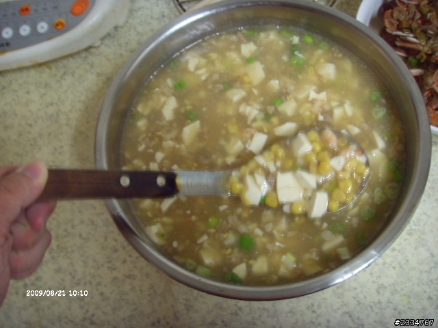 玉米.豆腐.蝦