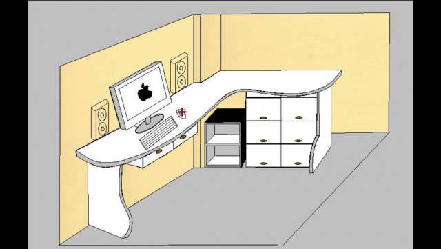 你會為了IMAC27''....設計一張桌子嗎？.....我會！！