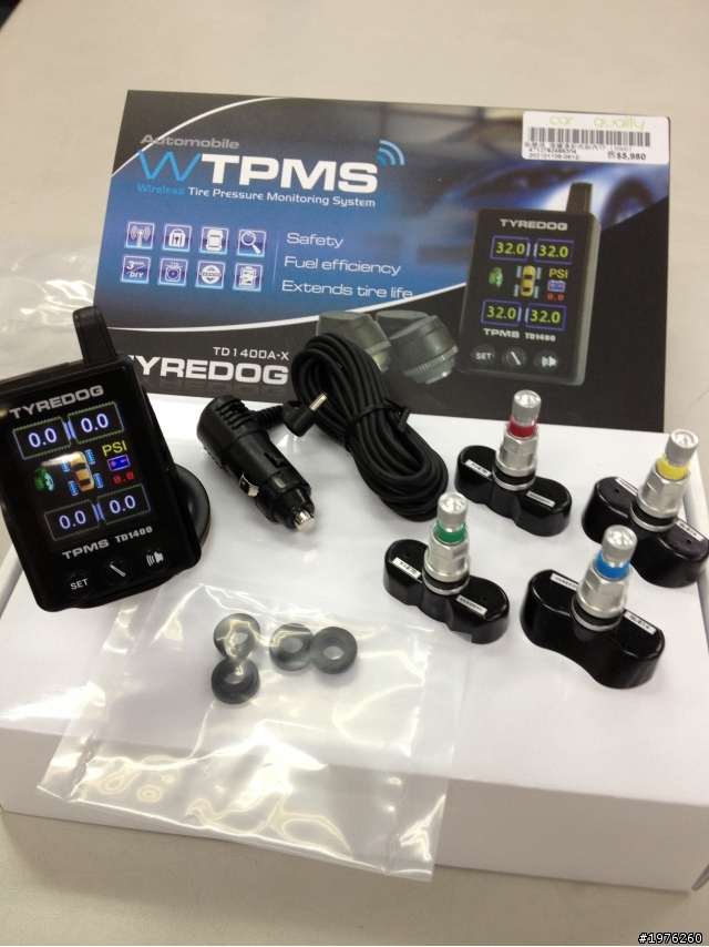 胎壓偵測器TYREDOG彩色胎內,安裝分享~~